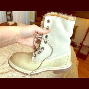 Timberland boots, fur lined, Woman’s Size 7.5